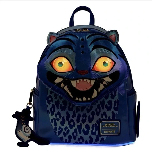 Loungefly KPop Demon Hunters Exclusive Derpy LightUp Glow MiniBackpack IN HAND - Picture 3 of 6